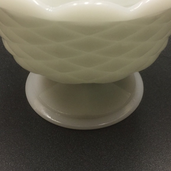 Milk Glass Vintage Pedestal Bowl - Picture 2 of 4